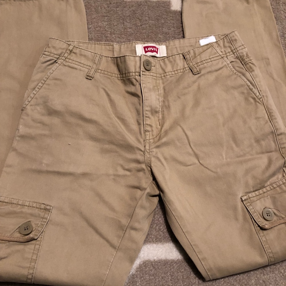 Boys Khaki cargo pants